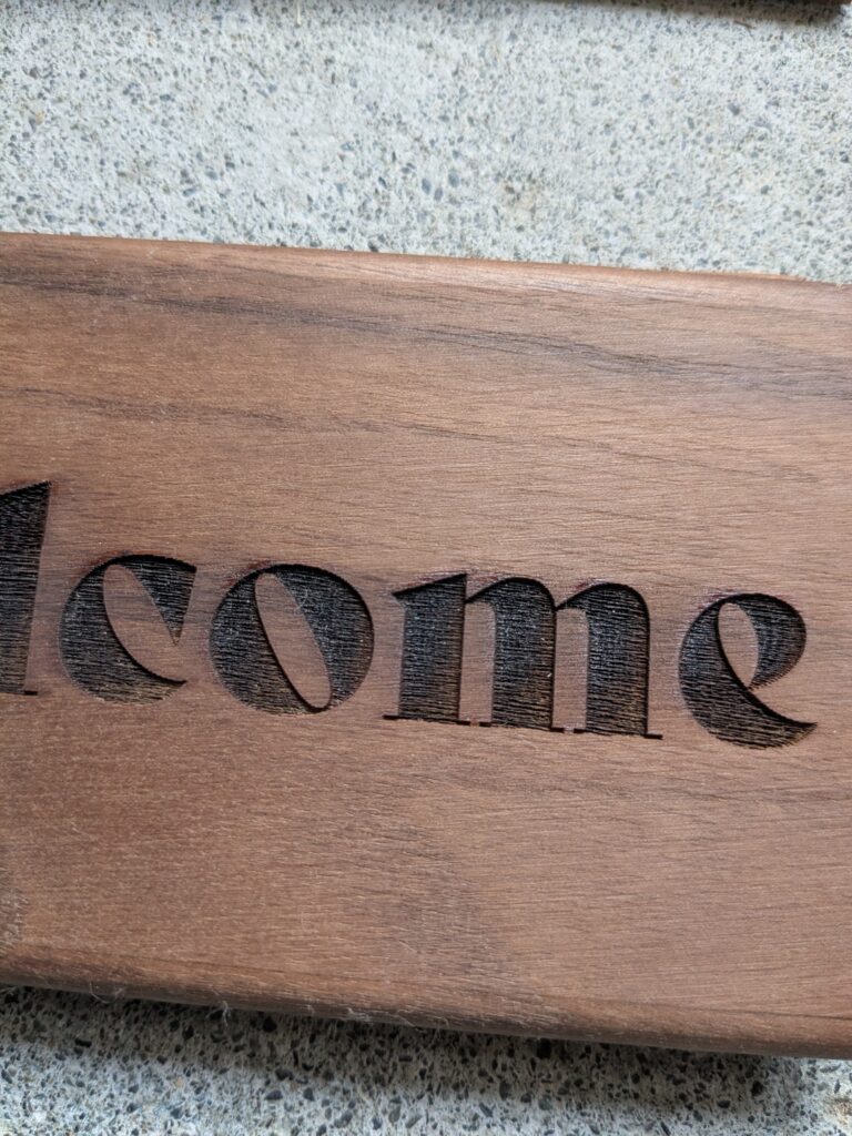 wood welcome